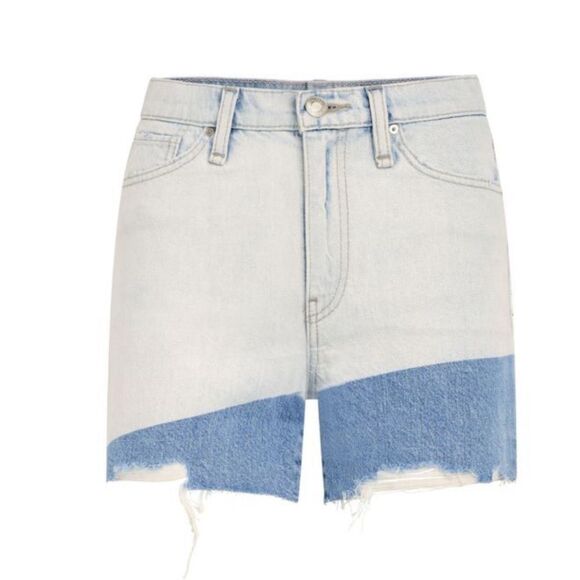 HUDSON JEANS
Devon Colorblocked Denim Shorts-jj23 - Picture 4 of 8